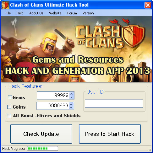 hack clash of clans pc